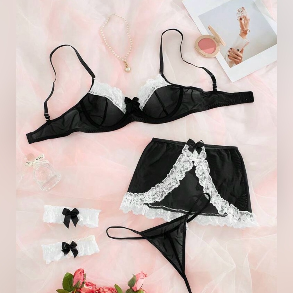 NWT sexy maid lingerie set